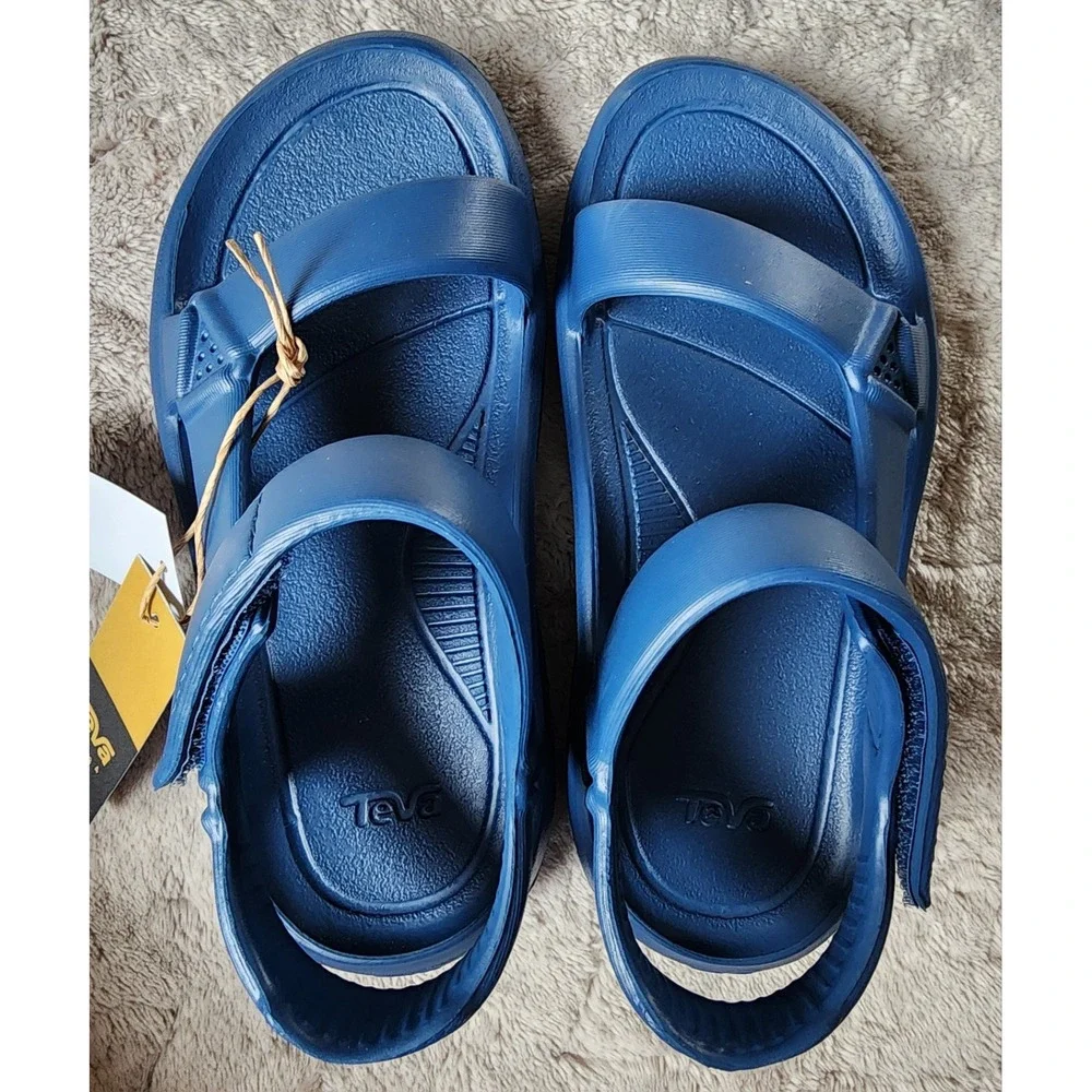 Teva Hurricane Drift Blue Lightweight Rubber Sandals Kids 13 1124072C-K